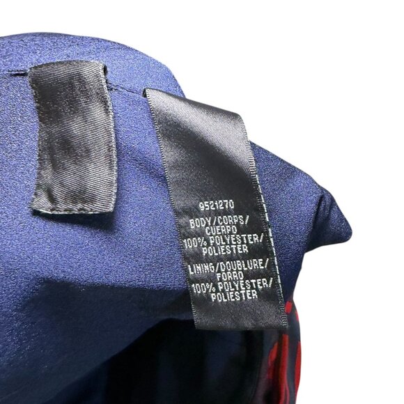 Flor et.al. Plaid Wrap Tie Top Red Navy | Ralph Lauren Christmas Vibes M - Picture 6 of 7